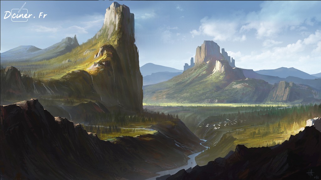Peindre un paysage de montagne